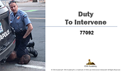 Duty to Intervene – Officer Obligations (TCOLE)